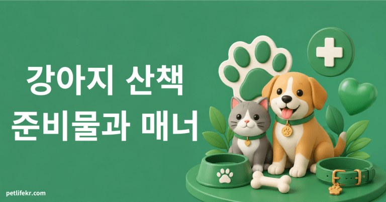 강아지 산책