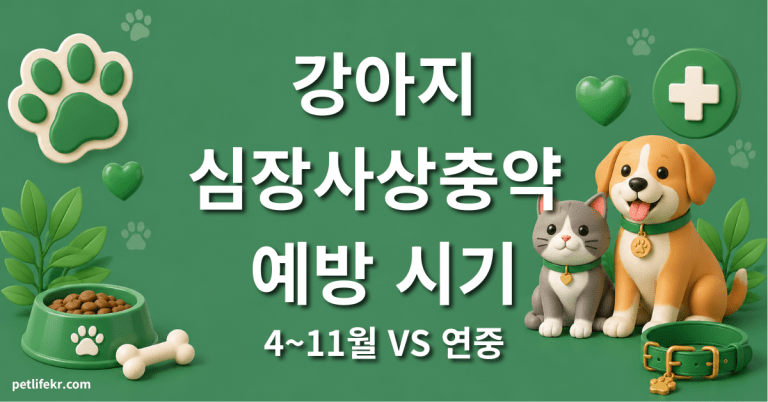 강아지 심장사상충 예방 시기 — 4~11월 vs 연중, 언제 시작할까 5 강아지 심장사상충 예방 시기