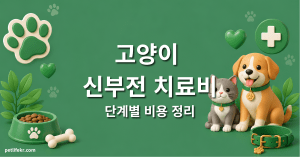 고양이 신부전 치료비 — 단계별 검사비부터 사료비까지 1 고양이 신부전 치료비