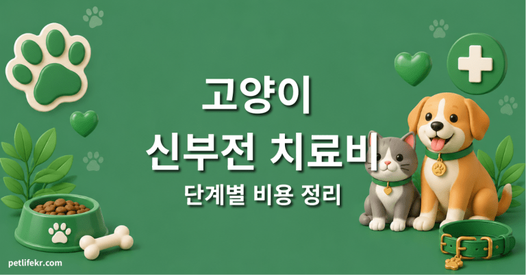 고양이 신부전 치료비 — 단계별 검사비부터 사료비까지 2 고양이 신부전 치료비