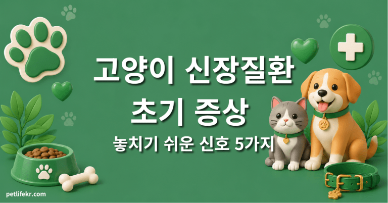고양이 신장질환 초기 증상