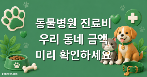 동물병원 진료비 확인하는 법 — 지역별 최대 2배 차이 (2026) 1 동물병원 진료비